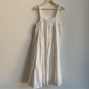 Universal Thread White Cotton Crochet Lace Trim Full Layered dress